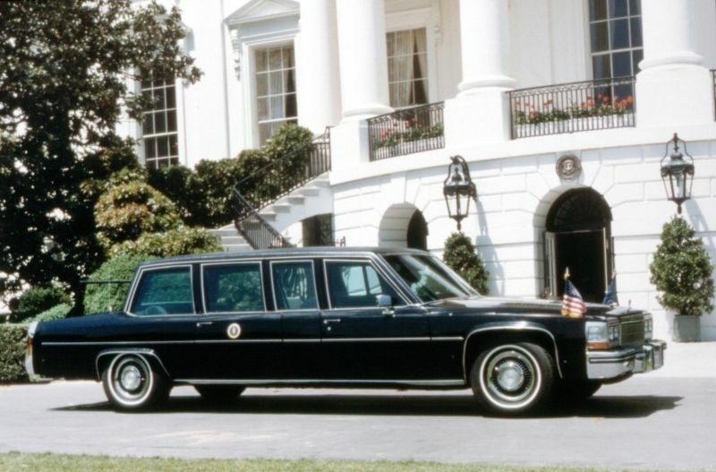 1984_Fleetwood_75_President_Reagan.jpg - The 1984 Cadillac Fleetwood Seventy Five Presidential Limousine was used by President Ronald Regan